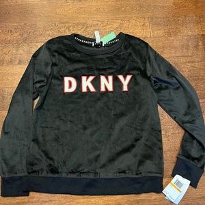 DKNY velour top